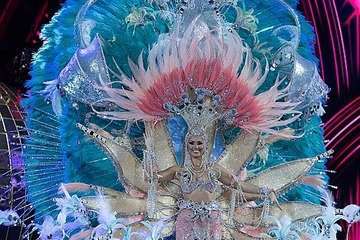 Lola Ortíz, representante de la firma teldense Tapicería Peñate, nueva Reina del Carnaval de la capital grancanaria/TA y Lpacarnaval.